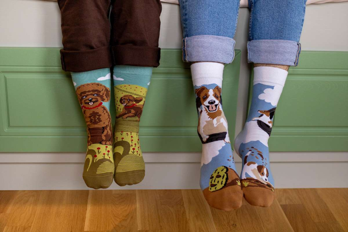 Șosete din bumbac Arty Socks cu Jack Russell [4]