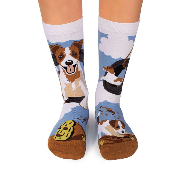 Șosete din bumbac Arty Socks cu Jack Russell [2]