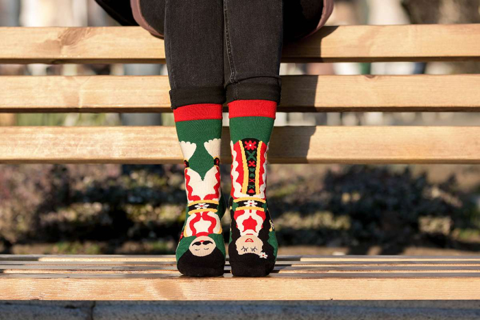 Șosete din bumbac Arty Socks Cuplu Tradițional Verde [3]