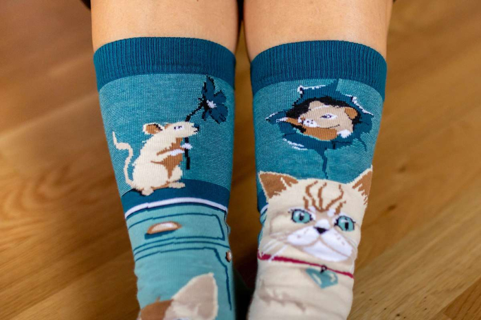 Șosete din bumbac Arty Socks Pisici și Șoareci [6]