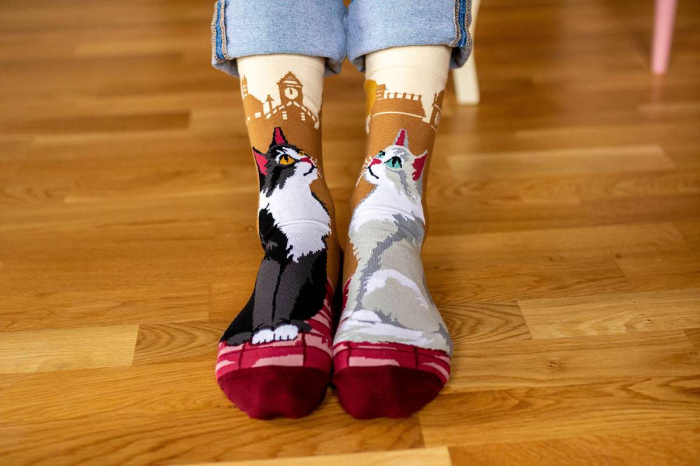Șosete din bumbac Arty Socks Pisici Urbane [4]