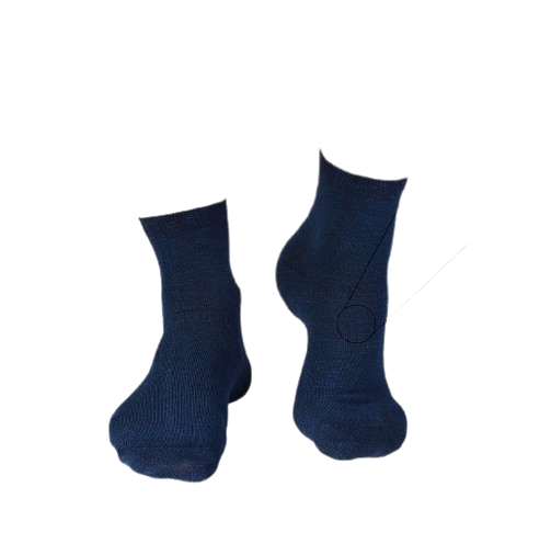 Sosete din in si bumbac LINEN SNEAKER SOCKS Albastru inchis [4]