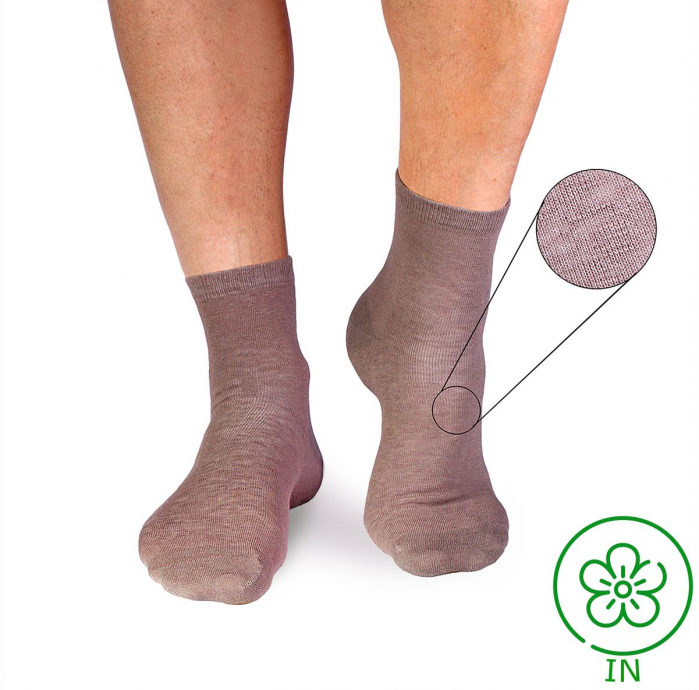 Sosete din in si bumbac LINEN SNEAKER SOCKS Gri [2]