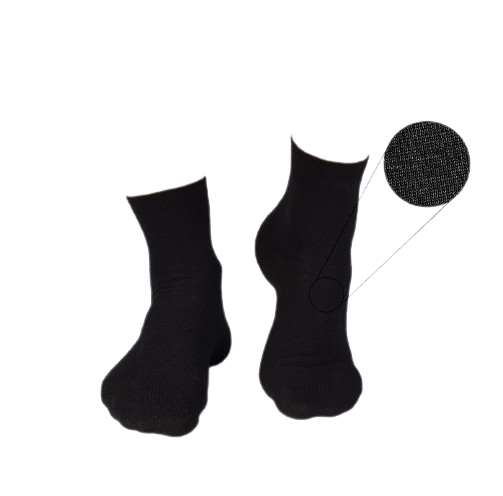 Sosete din in si bumbac LINEN SNEAKER SOCKS Negru [3]