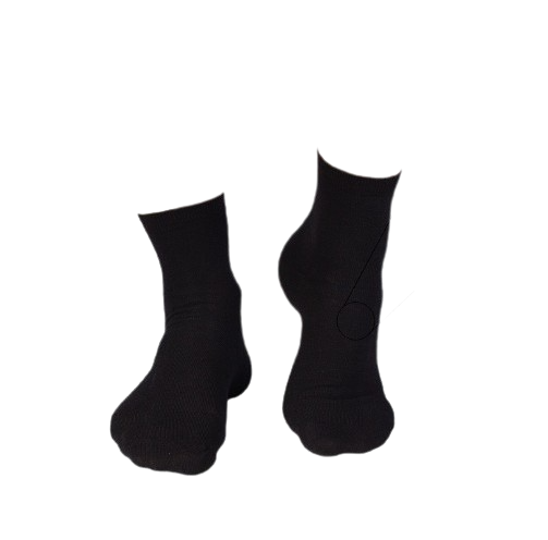 Sosete din in si bumbac LINEN SNEAKER SOCKS Negru [4]