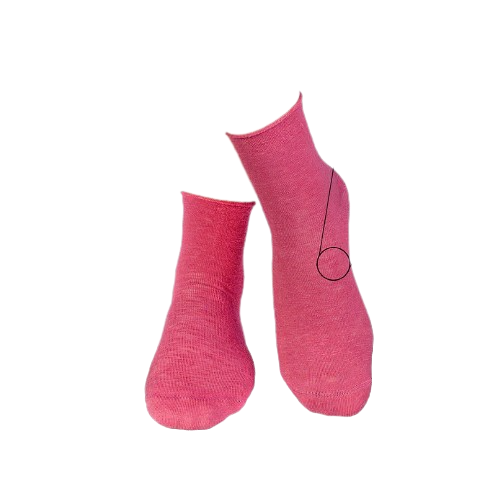 Sosete din in si bumbac LINEN SNEAKER SOCKS Rose Ashes [5]