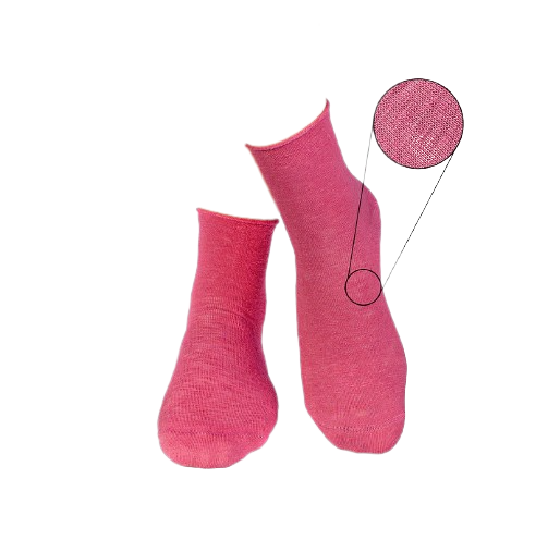 Sosete din in si bumbac LINEN SNEAKER SOCKS Rose Ashes [4]