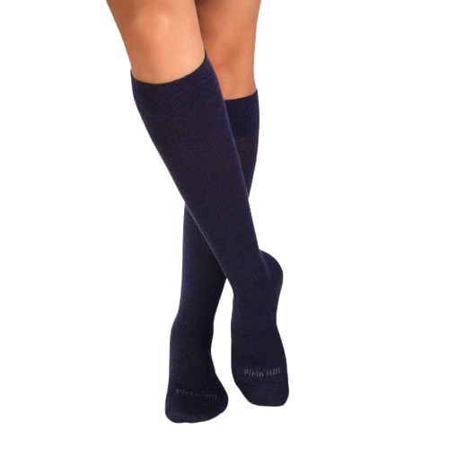 Șosete lungi compresive 3/4 din Lână Merinos Albastru închis [3]