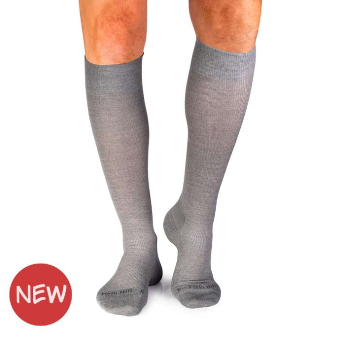 Șosete lungi compresive 3/4 din Lână Merinos Gri [2]