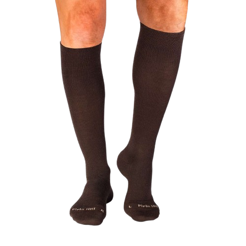 Șosete lungi compresive 3/4 din Lână Merinos Maro [6]