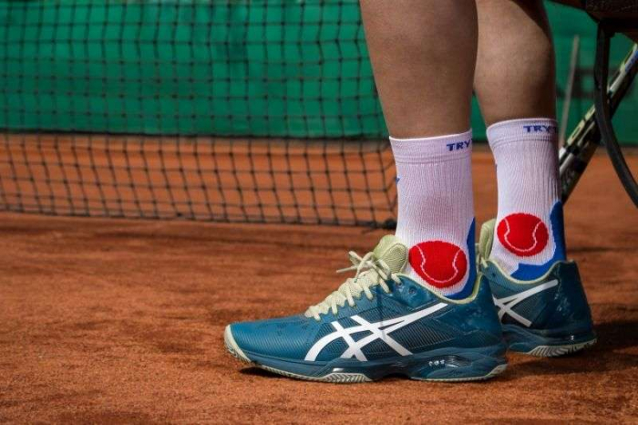 Sosete pentru tenis Fusion Rosu Alb Albastru [3]