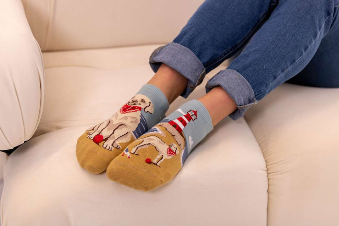 Șosete scurte bumbac Arty Socks cu Golden Retriever [4]