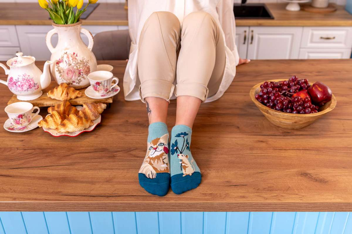 Șosete scurte bumbac Arty Socks Pisici și Șoareci [5]