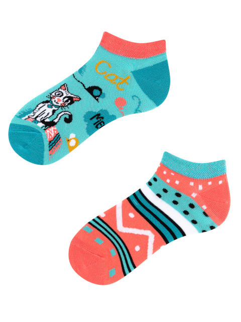 Sosete scurte bumbac Crazy Meow [2]