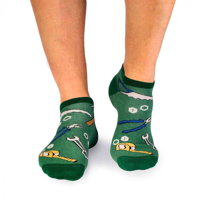 Sosete scurte bumbac Fine Cotton Dorel Instalatorul Verde [2]
