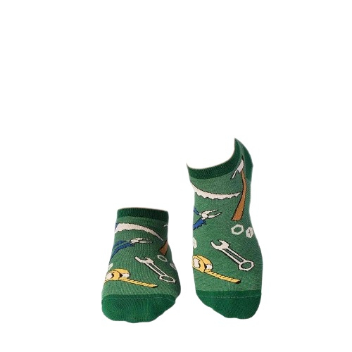 Sosete scurte bumbac Fine Cotton Dorel Instalatorul Verde [4]