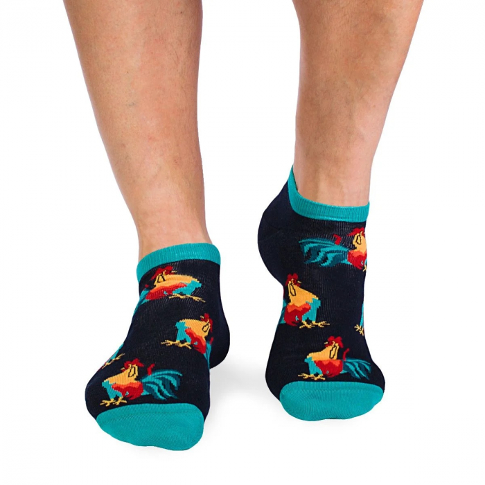 Sosete scurte bumbac organic COLOUR COTTON Rooster Sneaker NAVY [2]