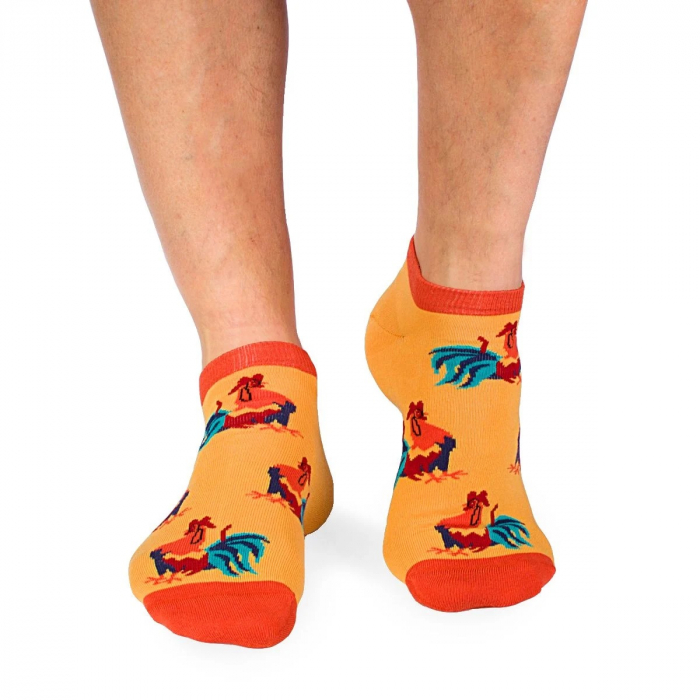 Sosete scurte bumbac organic COLOUR COTTON Rooster Sneaker YELLOW [2]