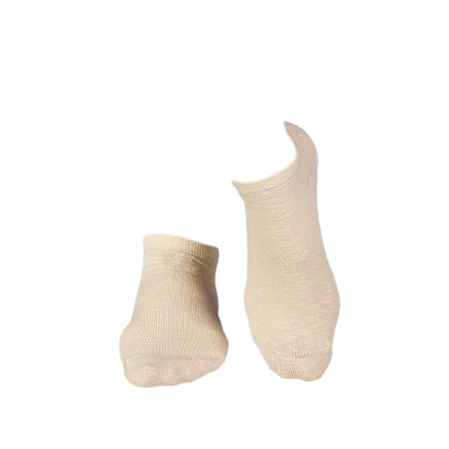 Sosete scurte din in si bumbac LINEN SNEAKER SOCKS Ecru [3]