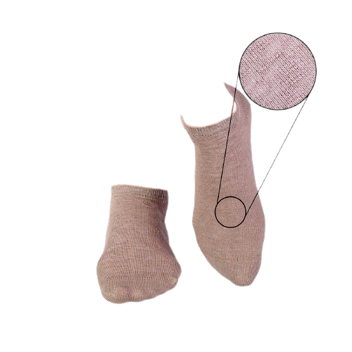 Sosete scurte din in si bumbac LINEN SNEAKER SOCKS Gri [2]