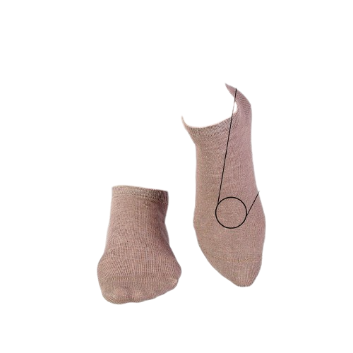 Sosete scurte din in si bumbac LINEN SNEAKER SOCKS Gri [3]