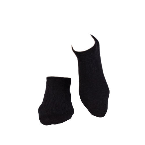 Sosete scurte din in si bumbac LINEN SNEAKER SOCKS Negru [3]