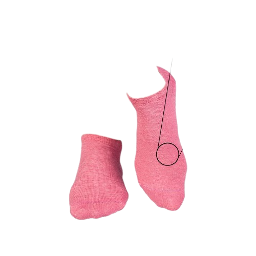 Sosete scurte din in si bumbac LINEN SNEAKER SOCKS Rose Ashes [3]