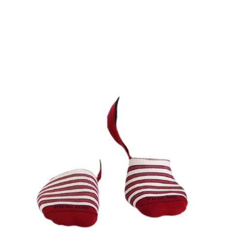 Sosete tip talpici INVISIBLE ORGANIC SOCKS Lines Bordeaux [4]