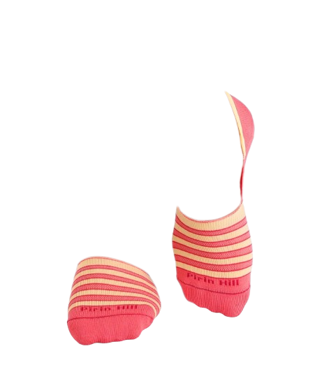 Sosete tip talpici INVISIBLE ORGANIC SOCKS Yellow Pink [5]
