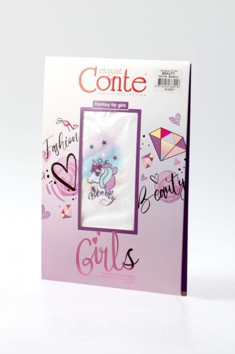Ciorapi fete din microfibra cu model unicorn Beauty 50 Den [5]