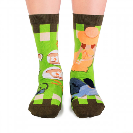 Sosete amuzante unisex - Sosete bumbac ARTY SOCKS Summer Picnic