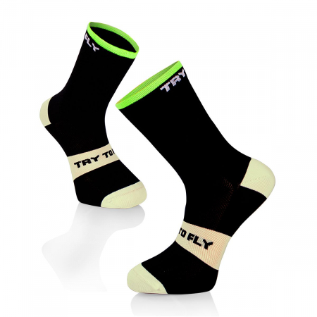 Sosete Ciclism - Sosete pentru ciclism CYCLING SOCKS Meryl® Skinlife Black-White