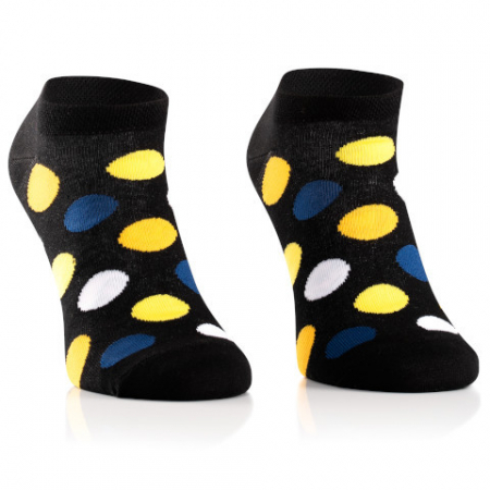 Dungi, buline si romburi - Sosete scurte bumbac Crazy Drops