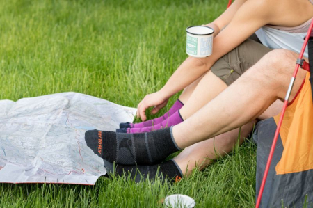 Sosete scurte pentru turism montan LIGHT HIKING ANKLE SOCKS Antracit [3]