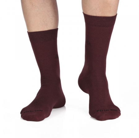 Sosete clasice barbati - Sosete bumbac organic 98% COTTON RICH Bordeaux