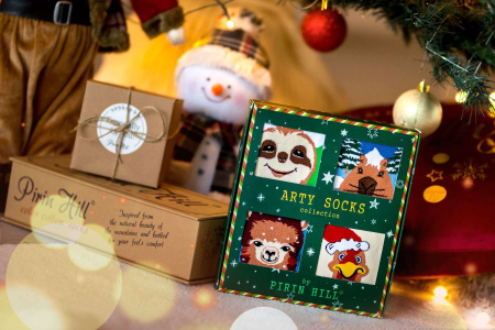 Cutie cu 4 perechi de șosete Arty Socks Animaluțe de Crăciun [3]