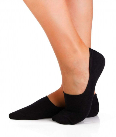 Gift Box-uri Casual - Cutie cu 4 perechi de șosete Invizibile tip talpici Negru
