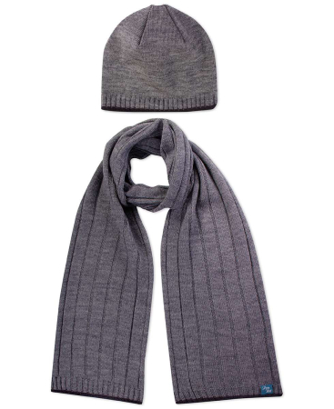Gift Box-uri Casual - Cutie cu căciulă, fular și șosete din Lână Merinos Gri