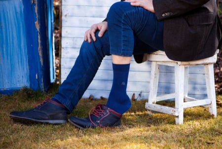 Sosete bumbac organic 98% COTTON RICH Jeans [2]
