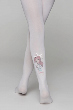 Ciorapi fete din microfibra cu model si fundita Lovely 50 den [3]