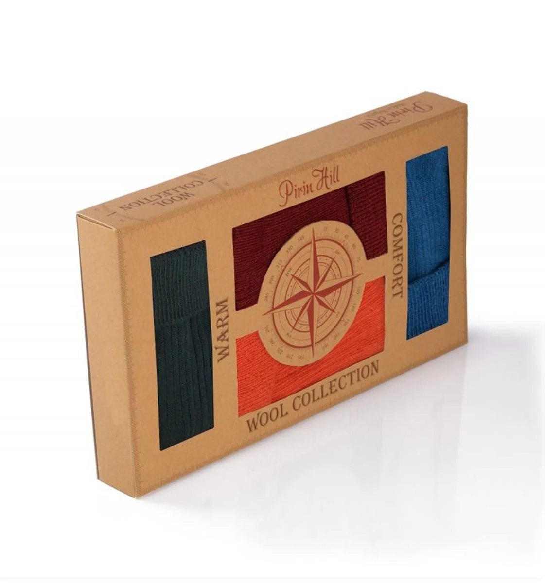Produse - Merino box 4 verde, portocaliu, albastru, bordo
