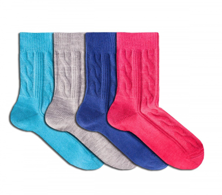 Gift Box-uri Casual - Merino box 4 albastru inchis, turquise, gri, roz