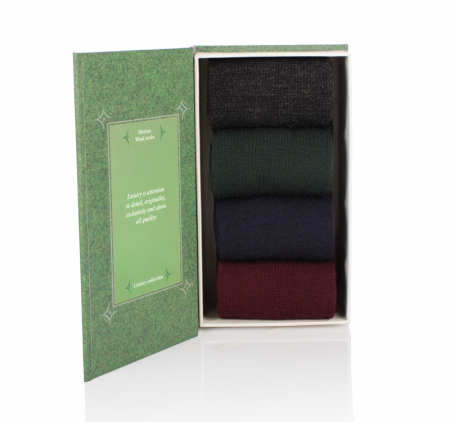 Sosete casual femei - Sosete Merino Luxury Box 4 buc.