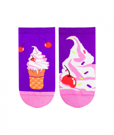 Legume, fructe si gastronomie - Sosete scurte bumbac Ice Cream