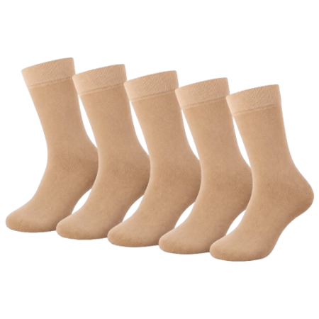 Set 5 Perechi Șosete Bambus Premium Bej [5]