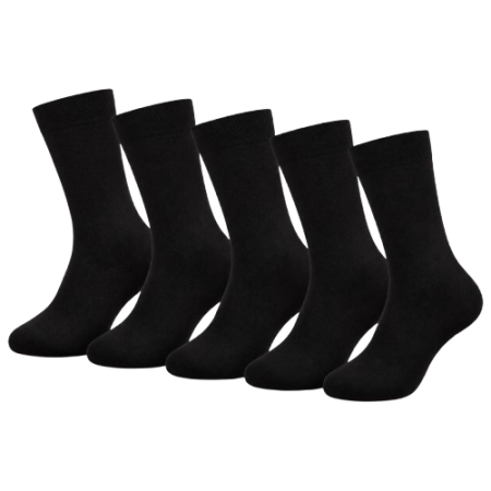 Set 5 Perechi Șosete Bambus Premium Negre [3]