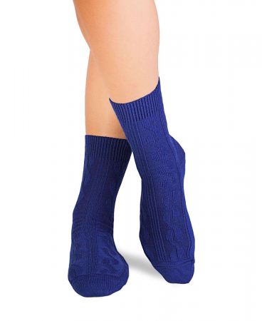 Merino Warm - Șosete groase din Lână Braid Albastru