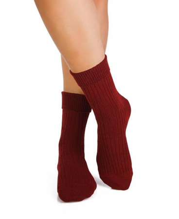 Merino Warm - Șosete groase din Lână Vișiniu
