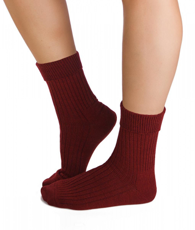 Merino Warm - Șosete groase din Lână Vișiniu
