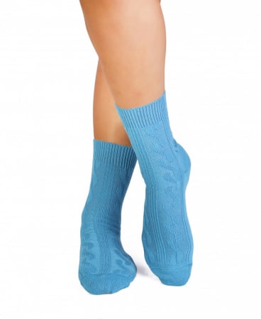 Merino Warm - Șosete groase din Lână Braid Turcoaz